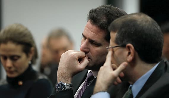 Israel’s Ambassador to the U.S. Ron Dermer attends a forum with Prime Minister Benjamin Netanyahu hosted by the Center for American Progress in Washington