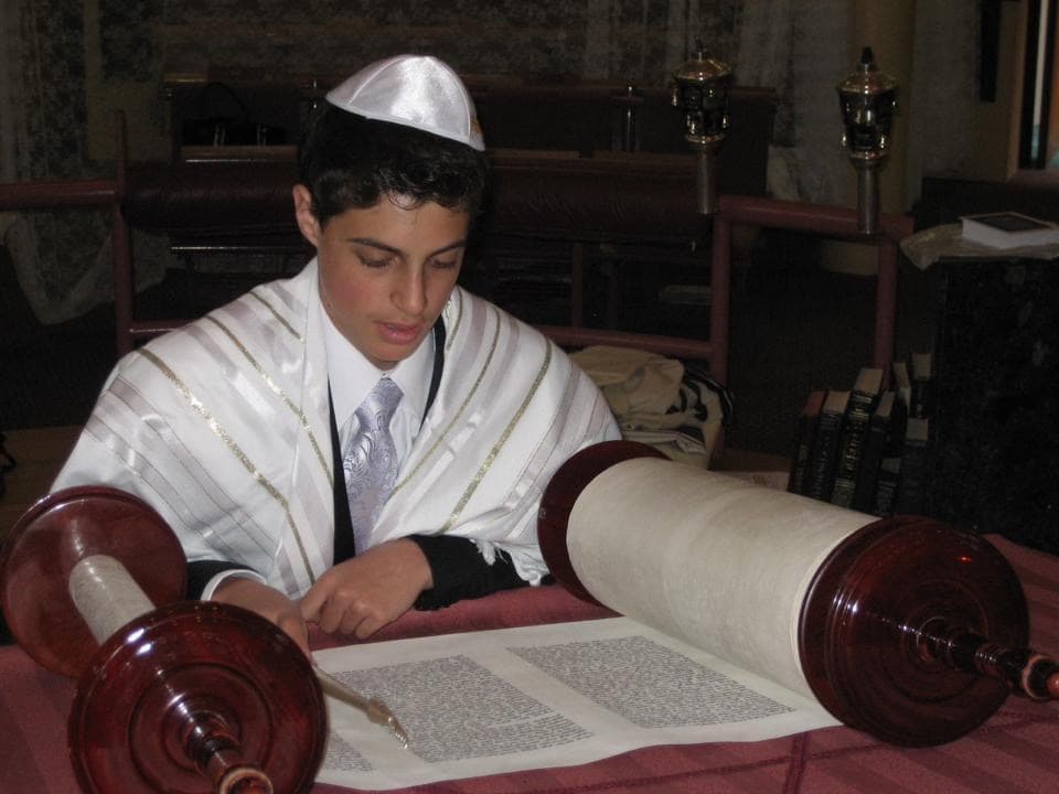 Jonathan Iadarola celebrating his bar mitzvah