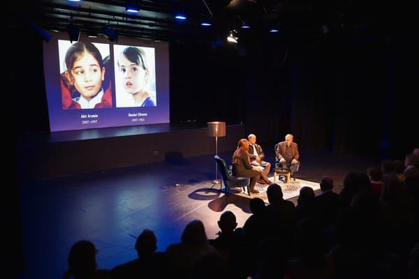 Rami and Bassan speaking on their visit to Australia this year (Daniel Katz)