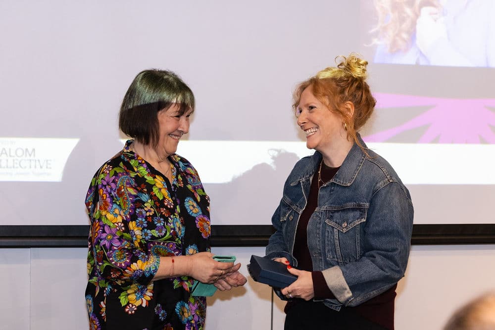 Elise Esther Hearst accepting her award for her work, Batsheva (Image: Giselle Haber).