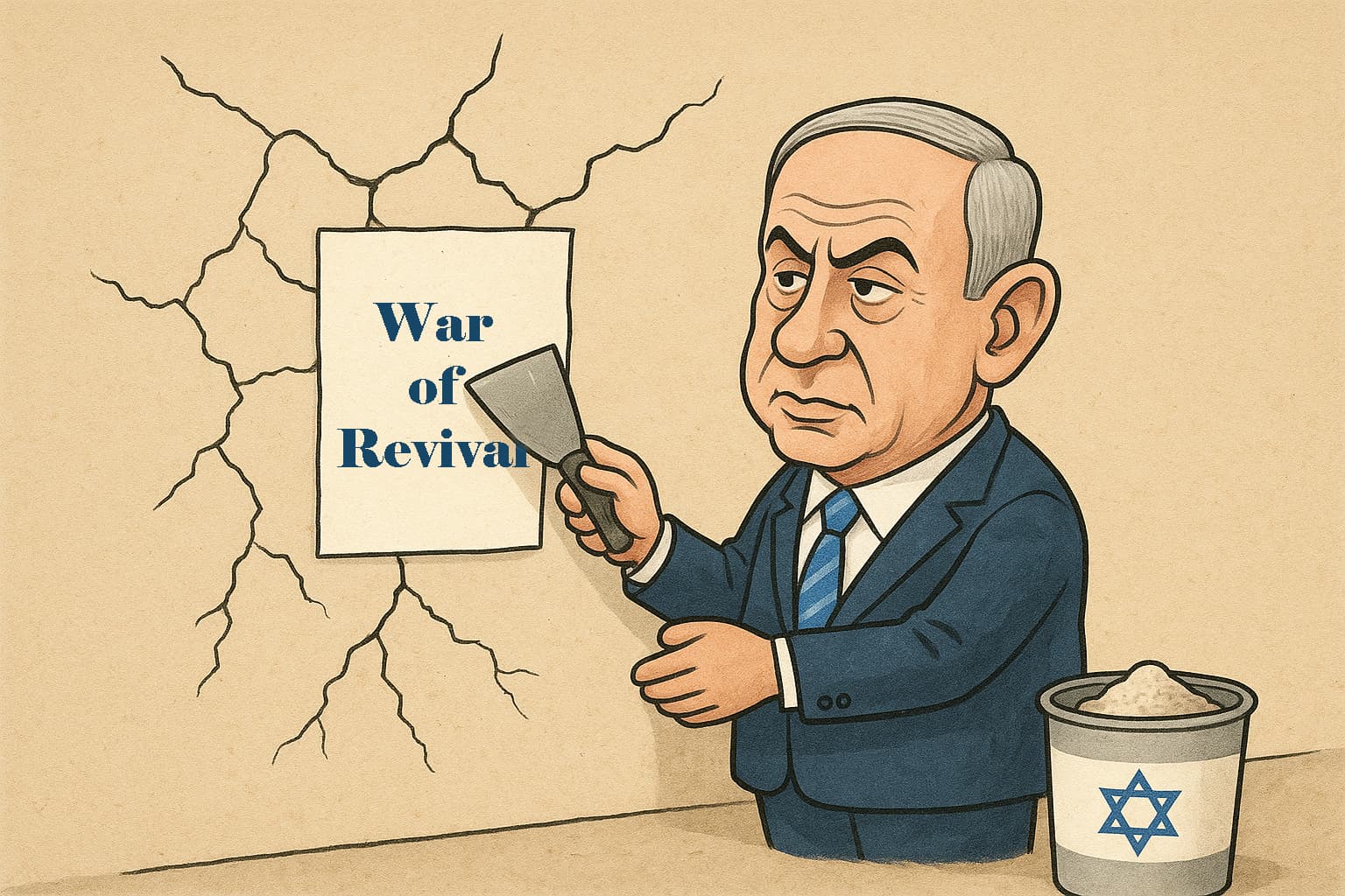 Benjamin Netanyahu papers over cracks with an announcement labelled "War of Revival"