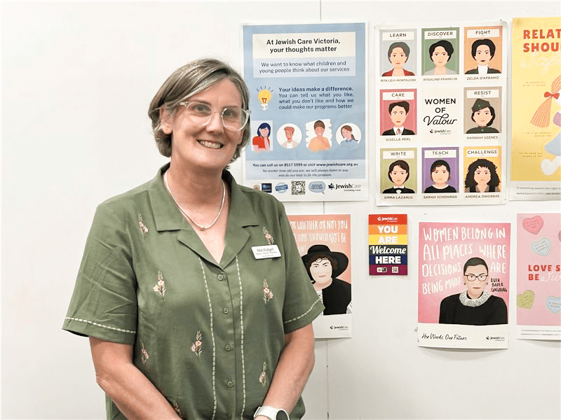 Kidgell is Deputy Director of Disability and Social Services at Jewish Care Victoria (Image: supplied).