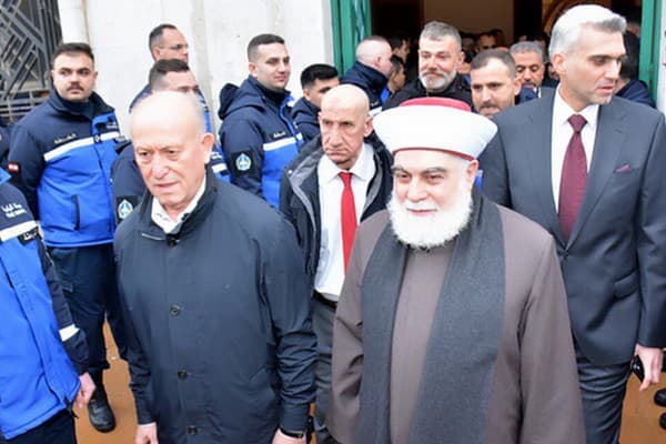 General Ashraf Rifi (left) and Sheik Mohammad Tariq Imam (Alexi Demetriadi)