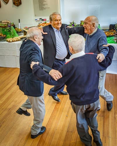 Szaja Chaskiel, Joe Szwarcberg, Salek Roth and Emil Kopel