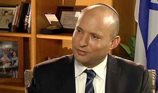 Jewish Home leader Naftali Bennett on Channel 2’s ‘Meet the Press’