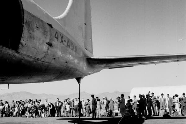In 1950-51, 95 per cent of the Jewish population left for Israel via 'Operation Ezra and Nehemiah'.