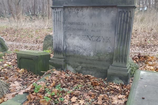 The tombstone of one of Baczyński's relatives