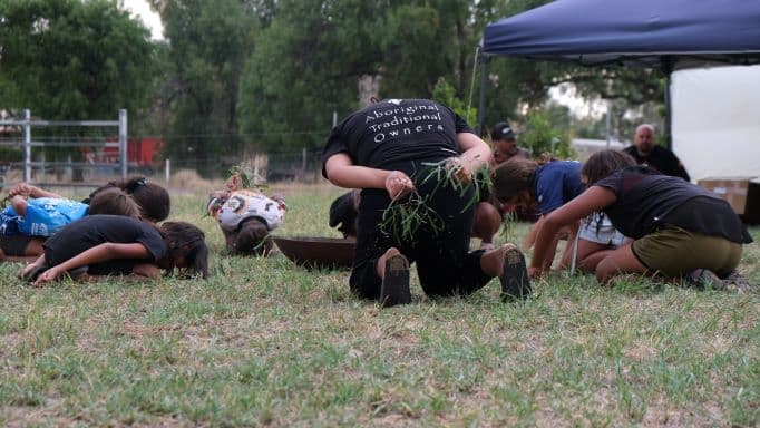  Girls dance workshop and performance facilitated by Yulugi Marumali at Boggabilla Survival Day event. 