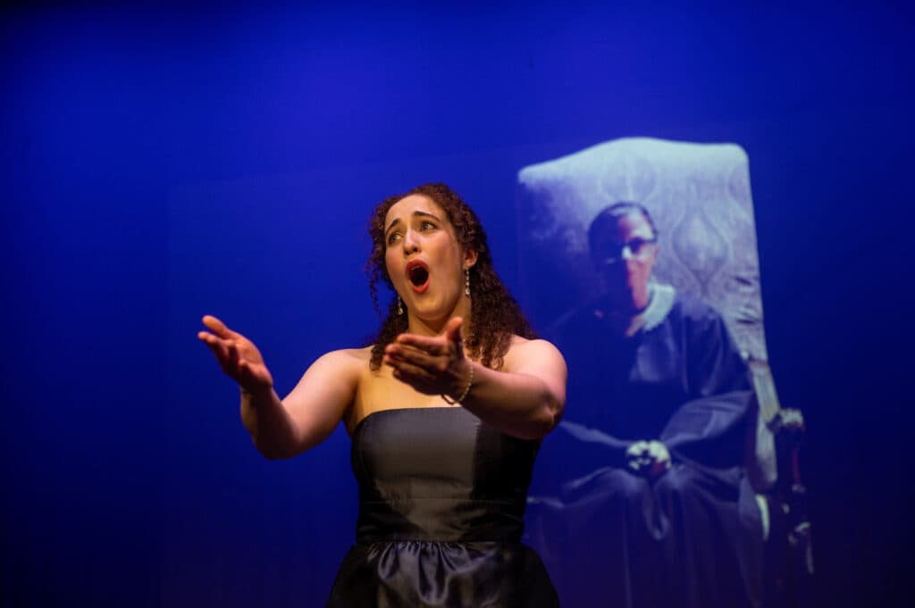 Opera singer Elizabeth Cooper at the event