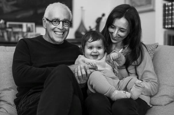 <em>Mark Baker with his wife Michelle Lesh and youngest child Melila</em>