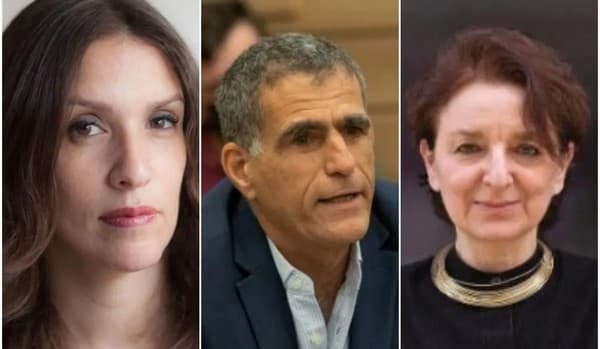 <strong>From left: Yael Sternhell, Mossi Raz and Eva Illouz. Among 60 Israeli scholars who signed a letter or ptoets aagainst the Left</strong>