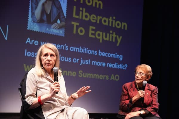 Dr Summers in conversation with The Jewish Independent General Manager, Ilona Lee
