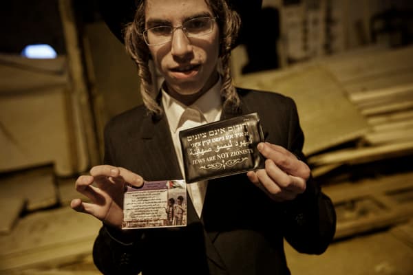 Shlomo Goldsmith, 18, a member of Neturei Karta
