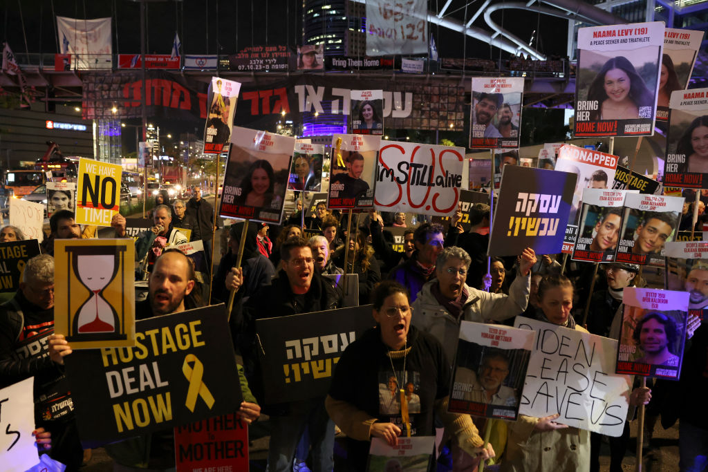 people with placards