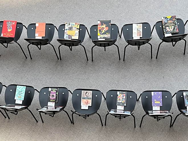 National Library of Israel's "Every Hostage Has a Story" exhibition (Liron Halbriech/National Library of Israel website).