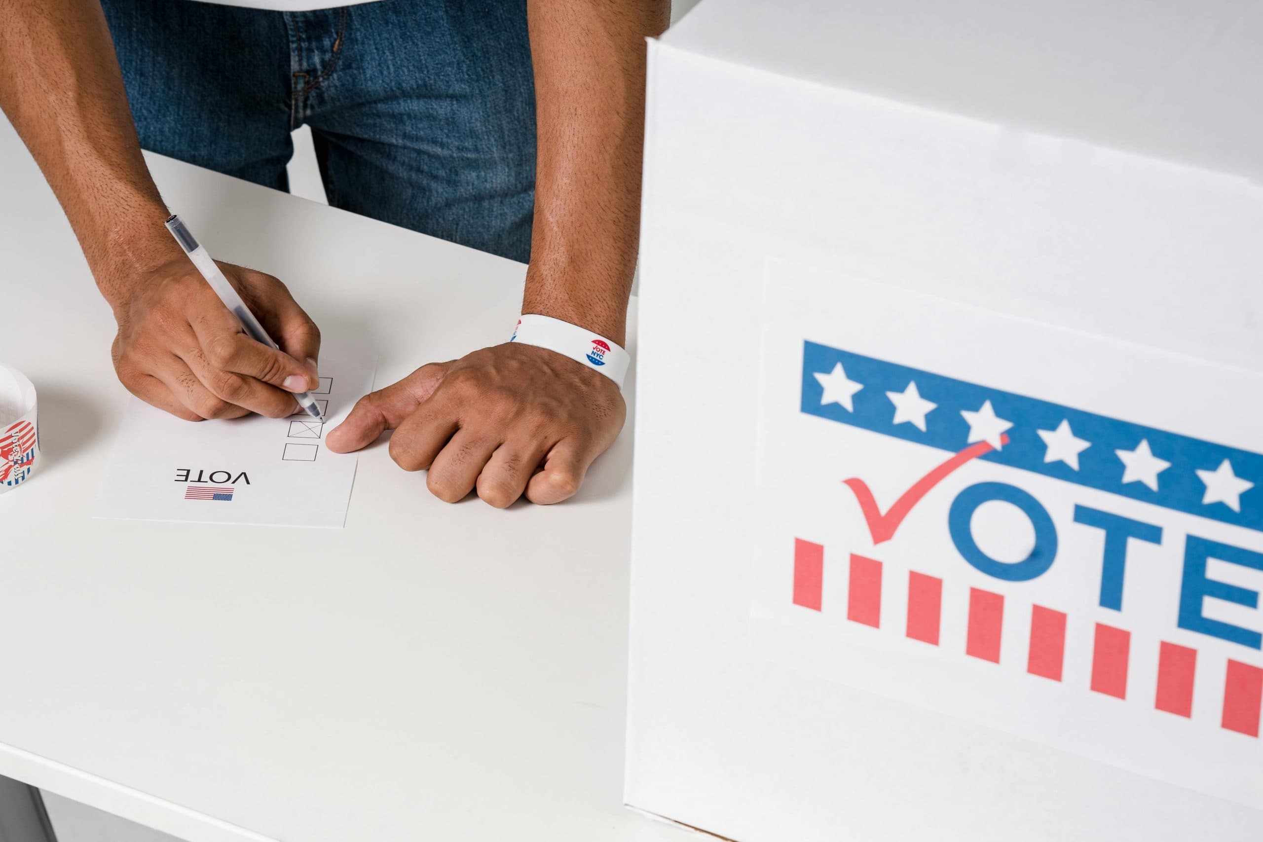 US vote ballot