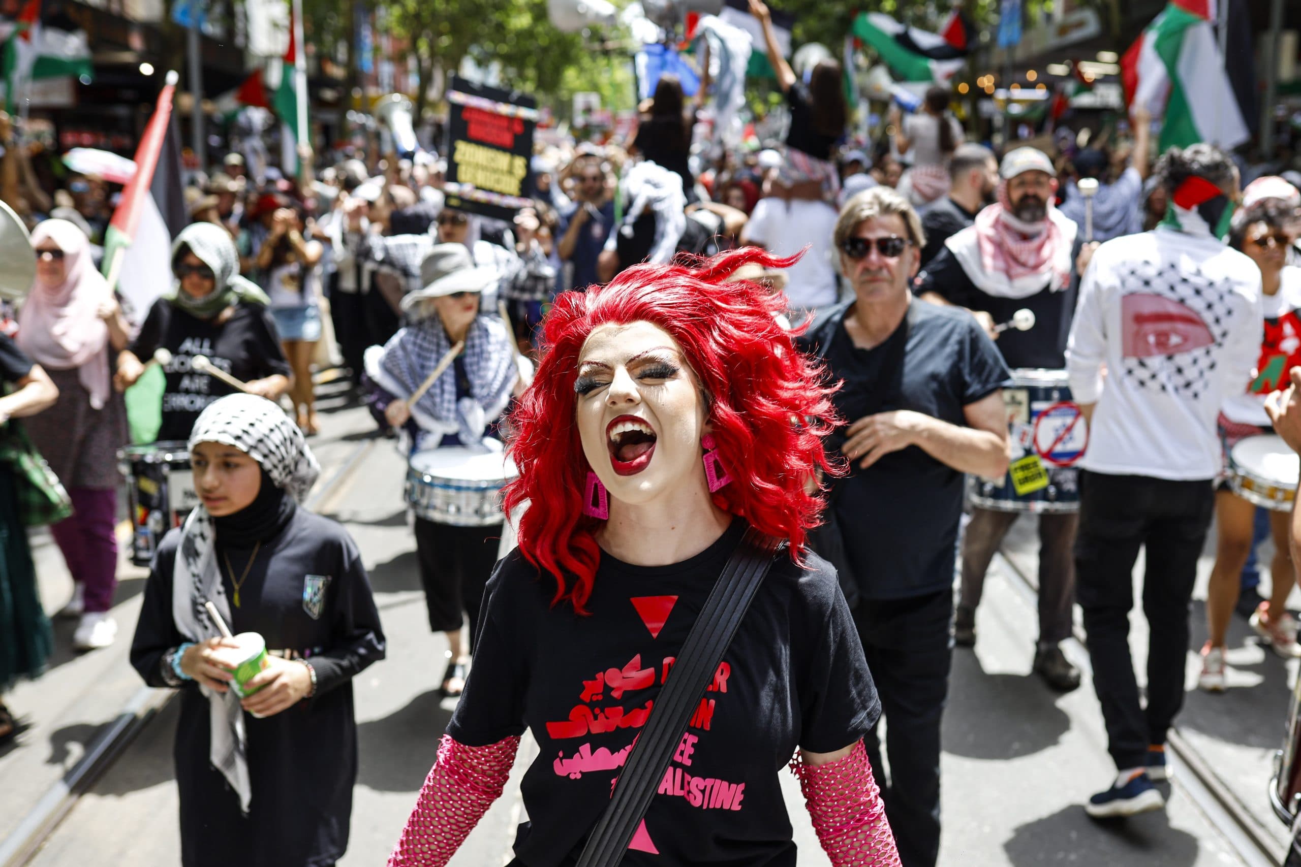 Pro-Palestinian rally in Melbourne, Australia – 19 Jan 2025