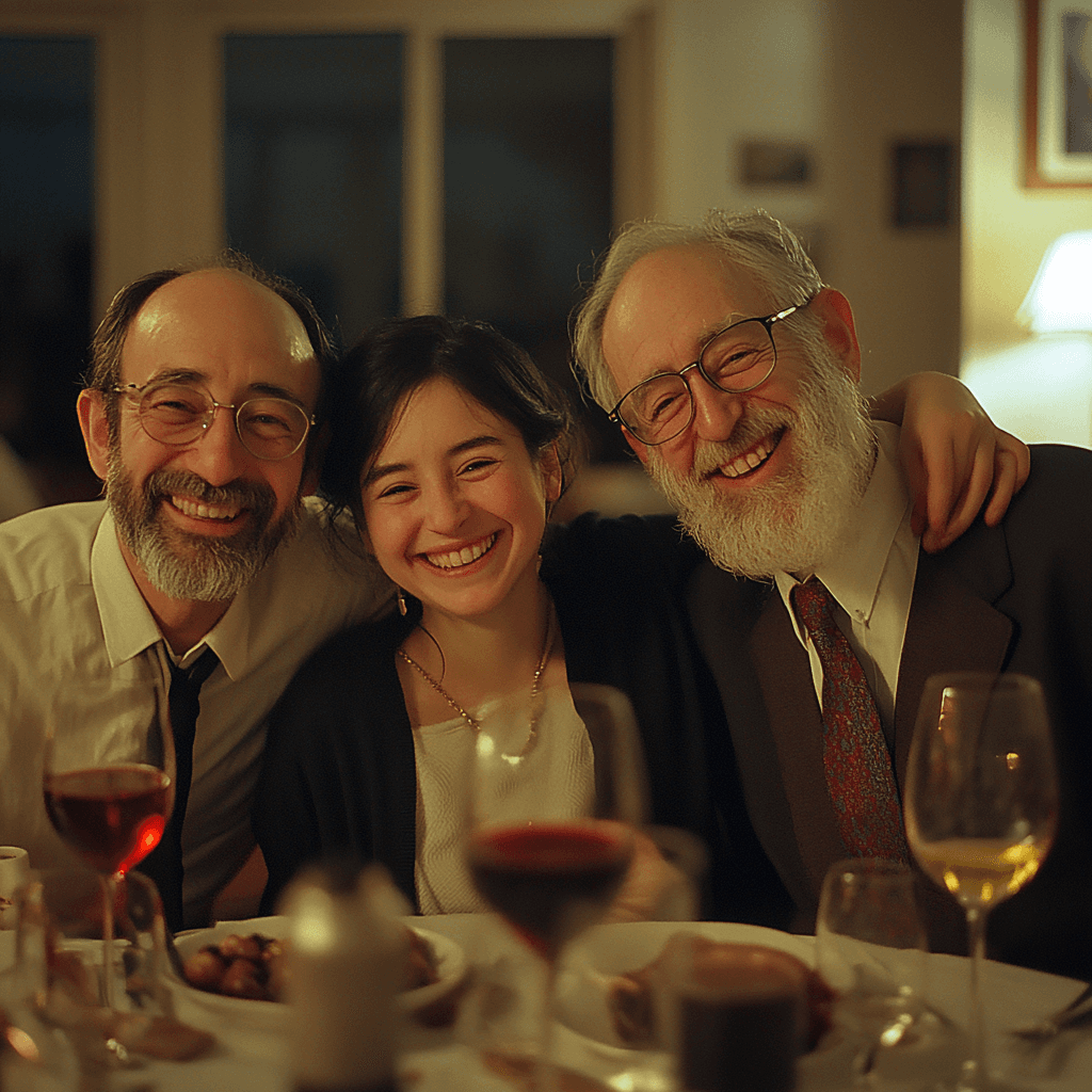 Jewish family celebrating a Jewish holliday in Melbourne