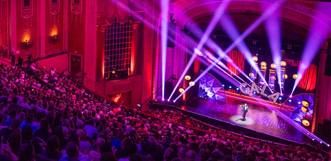 The infamous Melbourne International Comedy Festival gala stage