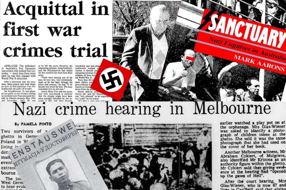 montage of newspaper clippings