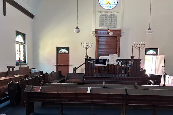 Interior of the synagogue