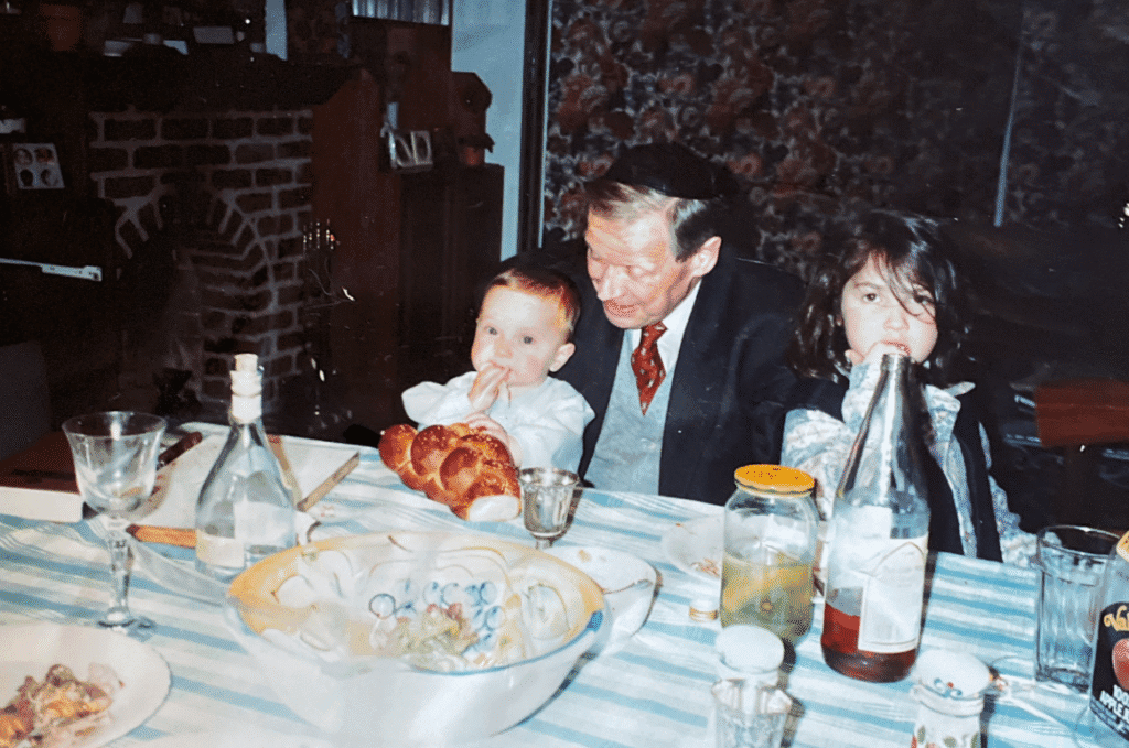 Szafran as a baby with his beloved Zaide (Image: supplied).