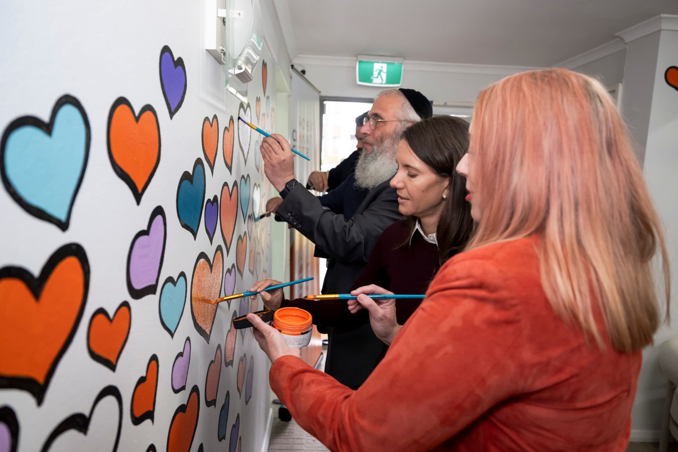 Annabelle Daniel OAM, Minister Rose Jackson, Rabbi Mendel Kastel OAM