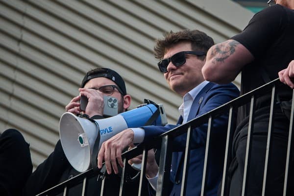 Controversial Rightwing Figure Nick Fuentes Rallies Outside Turning Point Event
