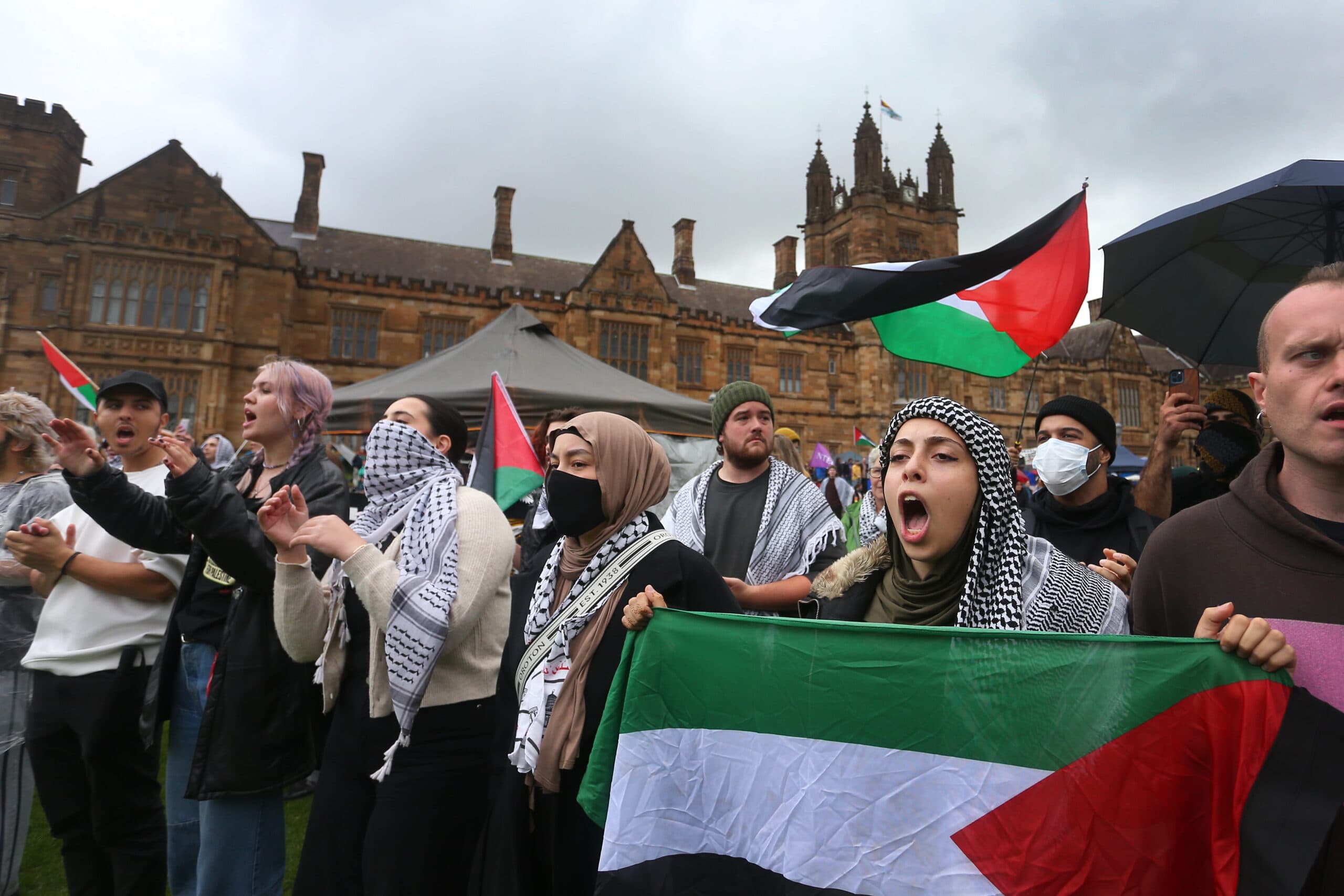 Gaza protest Sydney University As Israel-Gaza War Sows Division