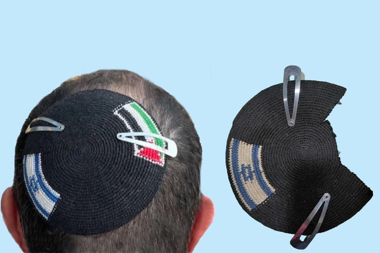 palestinian flag kippah