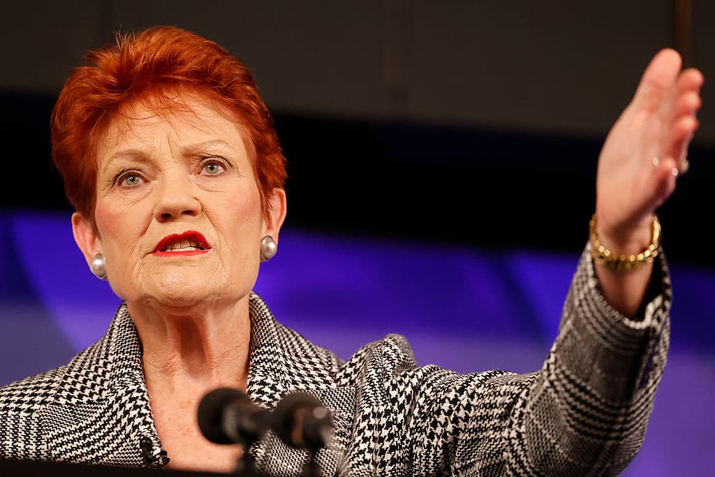 Pauline Hanson, Leader of One Nation, Addresses National Press Club