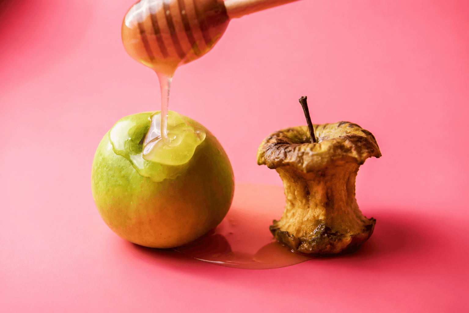 Apple & rotten core Rosh hashanah