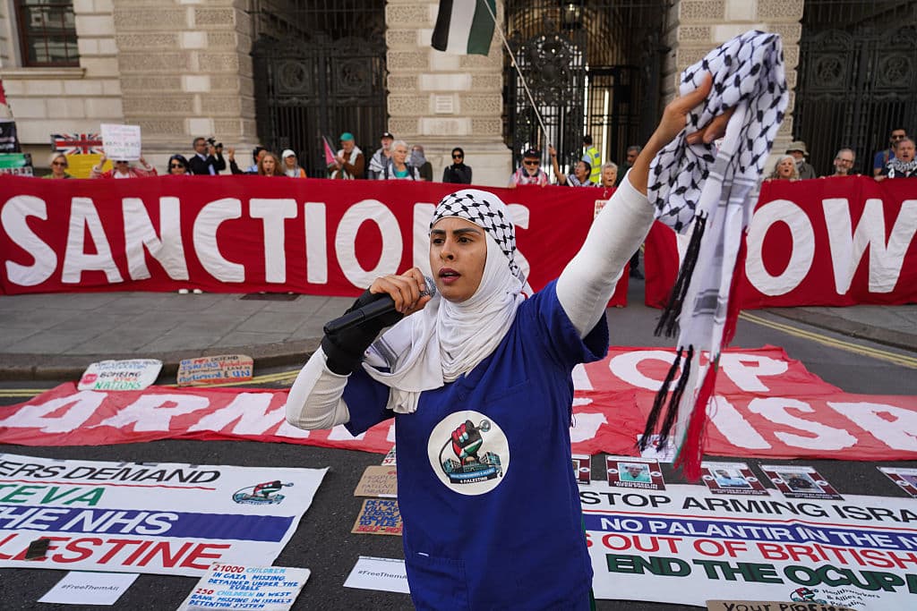 Pro-Palestine Rally Outside Foreign Commonwealth Development Office