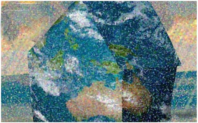 Abstracted image of the earth