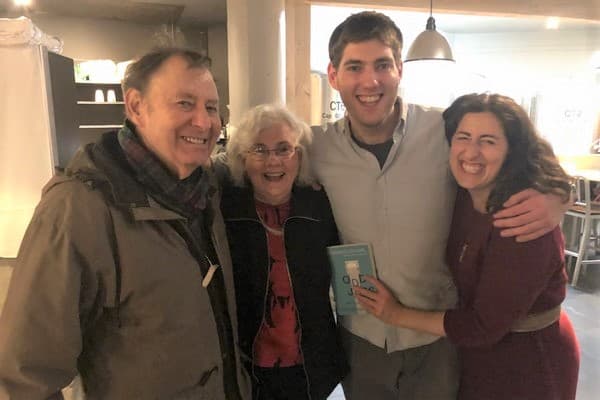 The Krieger family: Neil with wife Susan, Jonathan and Hilary