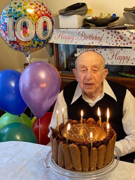 Berysz celebrates his 100th birthday last year
