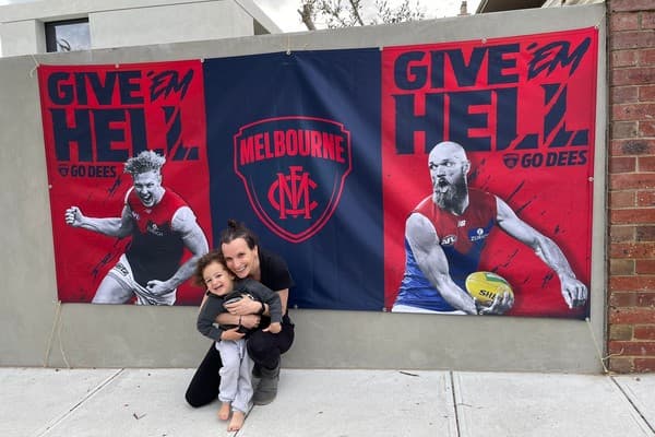 Jack Chrapot's daughter with her son