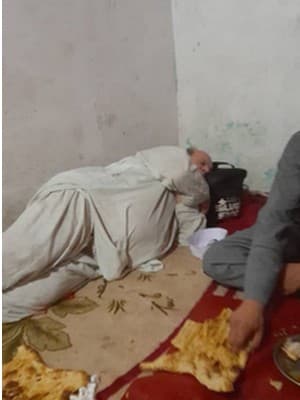 Zevulun Simantov resting in one of the safe houses during the journey to Pakistan (Credit: Moti Kahana)