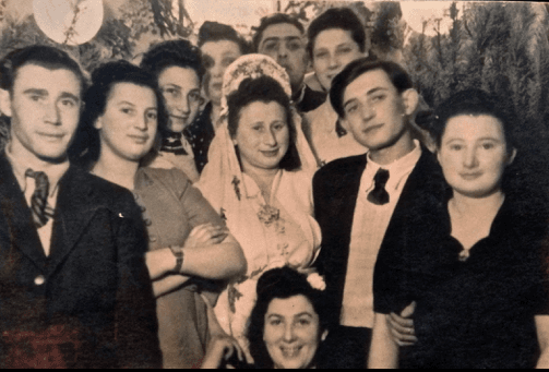 Dan Heller's grandparents Eva and Morris at their wedding