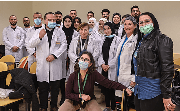 The first in-person training session held at Hadassah Medical Center on March 10, 2022 (supplied)