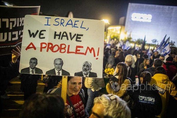 Protest in Tel Aviv in January