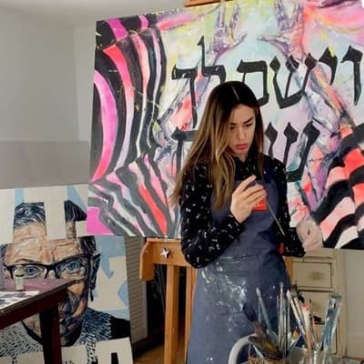 Rivka Krinsky in her studio (Instagram)