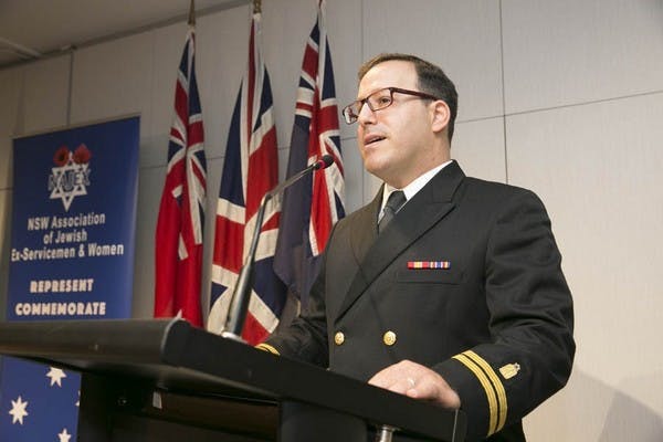 Speaking at Remembrance Sunday, 2016 with NAJEX in Sydney