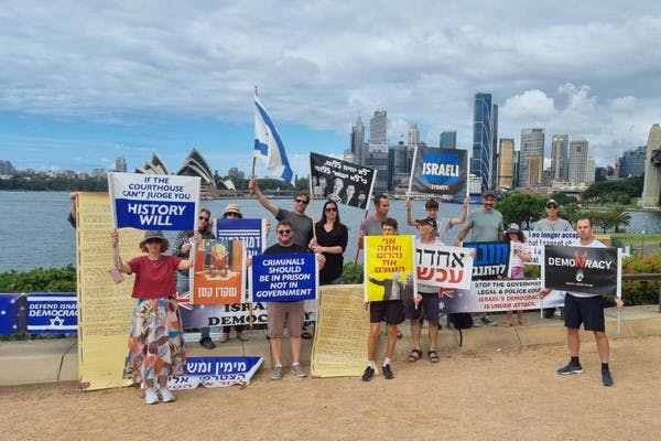 Israelis protest in Sydney in March