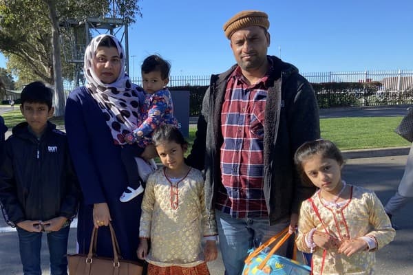 Waqas Ahmed and his wife Asma Choudhary with their children Adil, 9, Faiza, 7, Arsla, 5, and Ayesha, 2.