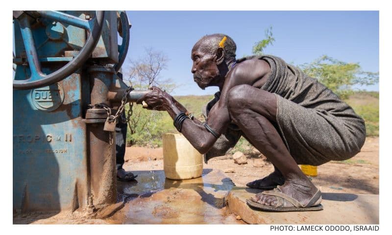 Breaking ground on a borehole in Kenya today, IsraAID helps communities suffering from climate crisis