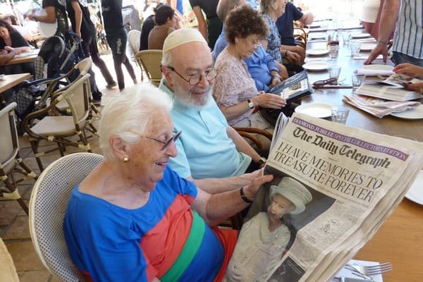 Alice and Moshe Shalvi in Jerusalem, June 2012 (Colin Shindler)