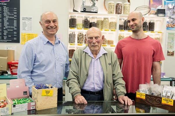 Paul (centre), Dan (left) and Martin