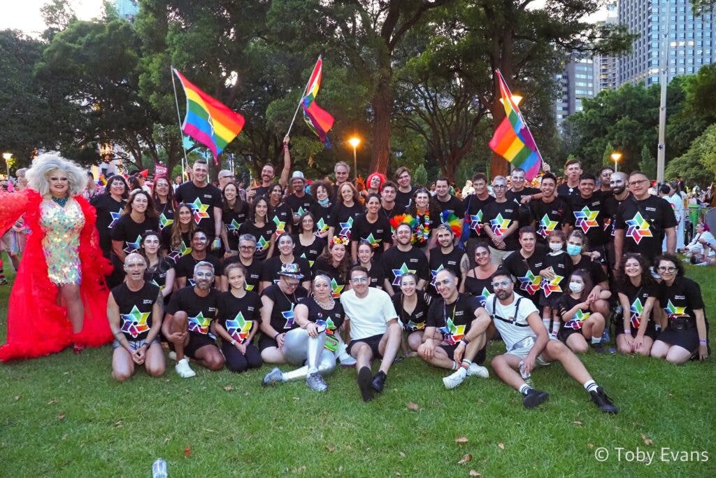 Members of Sydney LGBTQ+ group, Dayenu. Image: Toby Evans/Dayenu Facebook.