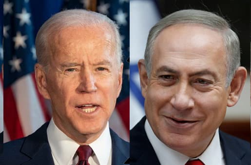 US President Joe Biden and Israeli Prime Minister Benjamin Netanyahu.
